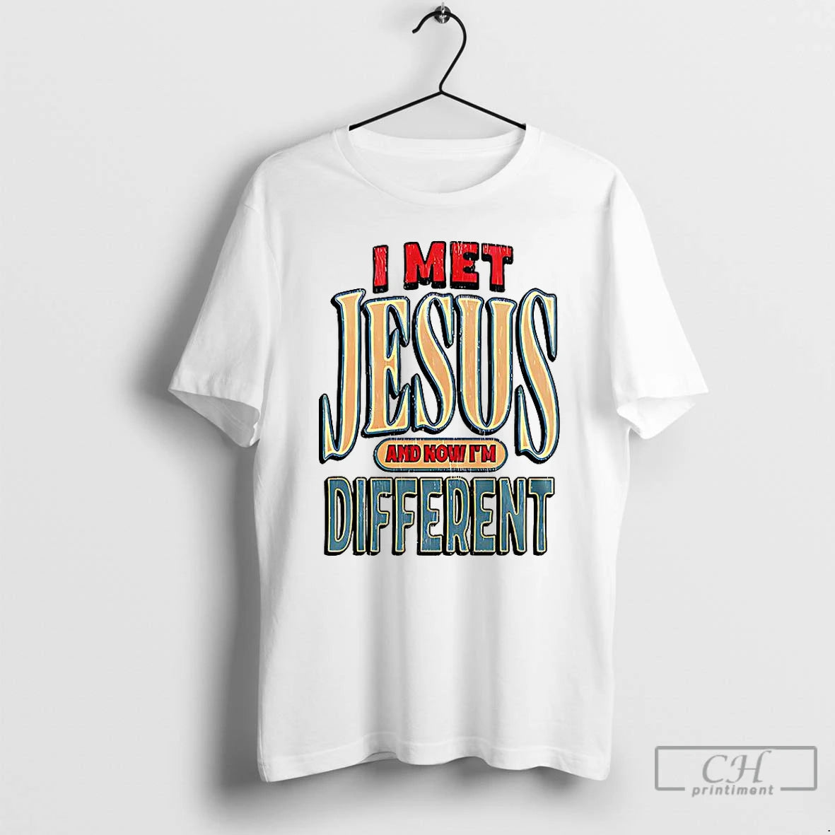 Premium Ohio I Met Jesus And Now Im Different Christian Shirt Hoodie Sweatshirt | PurePodTees.com