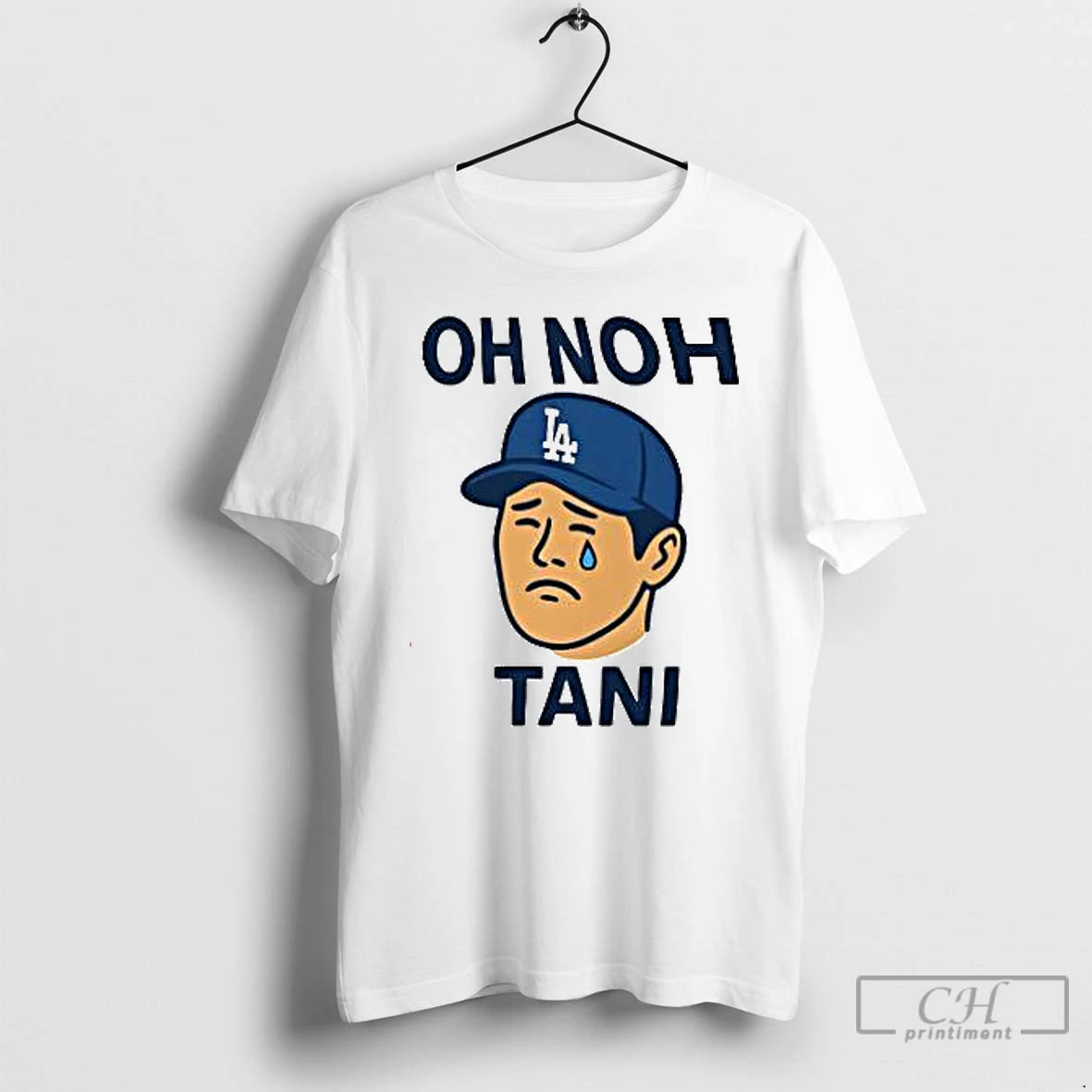 Premium Ohtani Oh Noh Tani Cry Cartoon T Shirts Hoodie Sweatshirt | PurePodTees.com