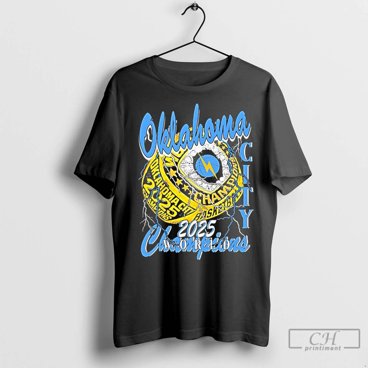 Premium Oklahoma City Thunder 2025 Nba Finals Champions Ring Shirt Hoodie Sweatshirt | PurePodTees.com