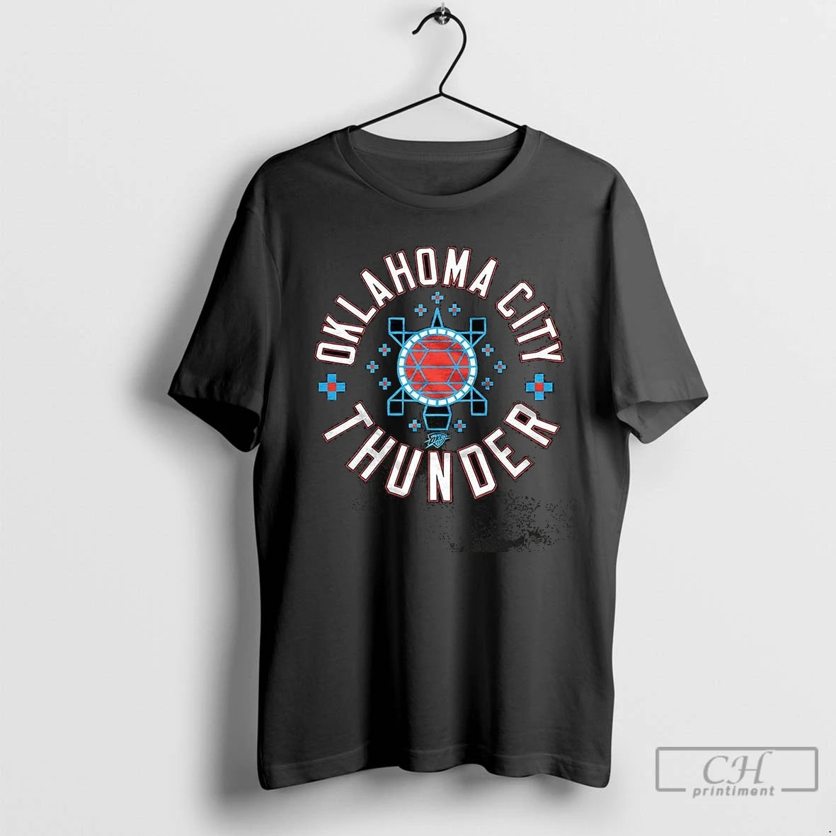 Premium Oklahoma City Thunder Baslketball 2025 Indigenous Culture Logo Shirt Hoodie Sweatshirt | PurePodTees.com
