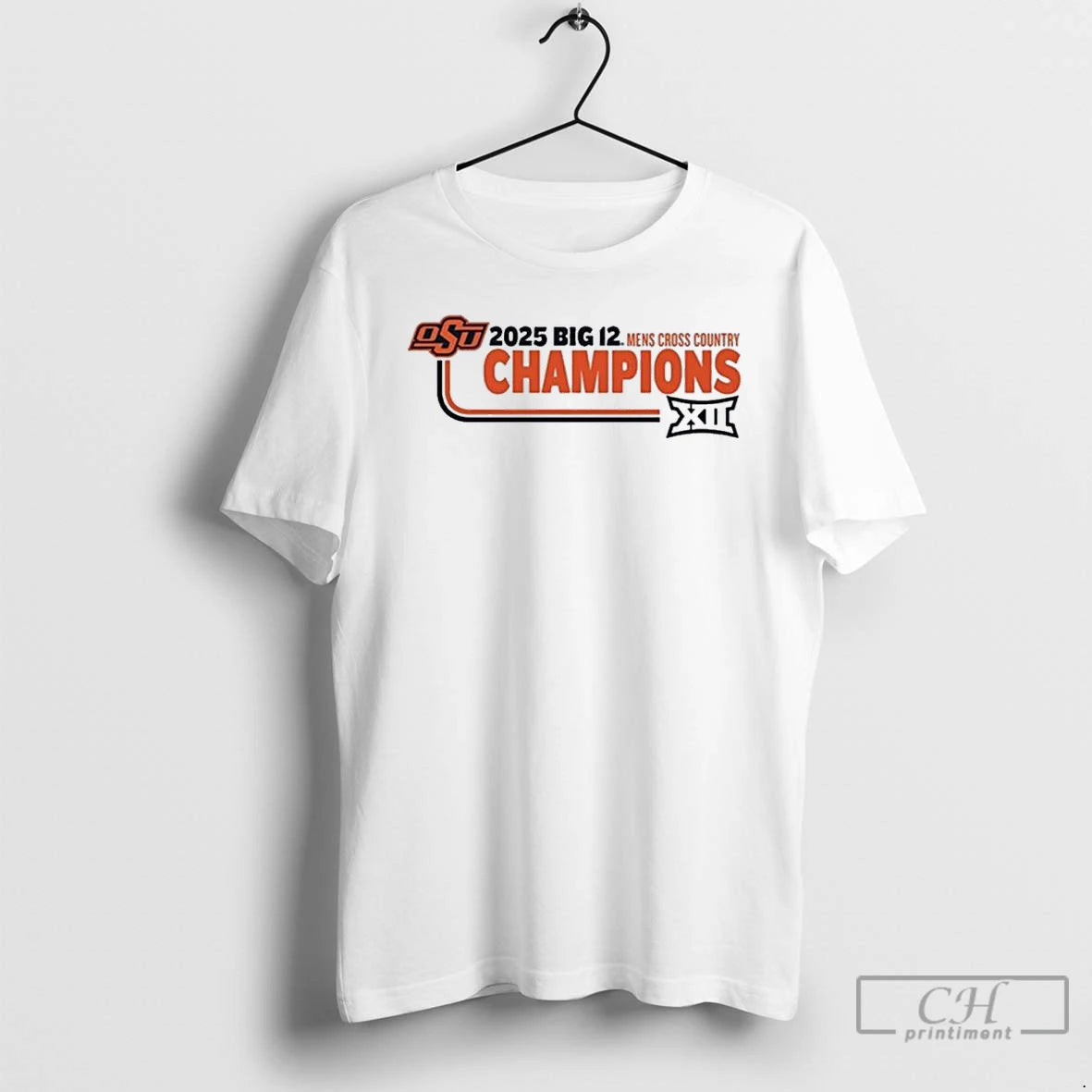 Premium Oklahoma State Cowboys 2025 Big 12 Mens Cross Country Champions T Shirts Hoodie Sweatshirt | PurePodTees.com
