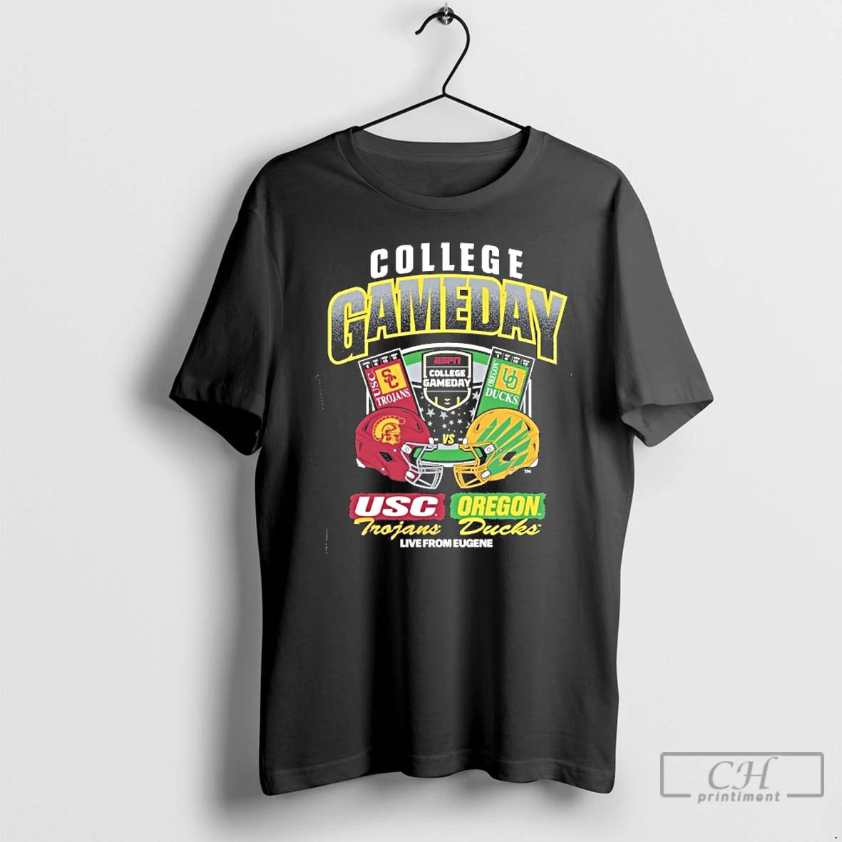 Premium Oregon Vs Usc 2025 College Gameday Matchup Nov 22 2025 Shirt Hoodie Sweatshirt | PurePodTees.com