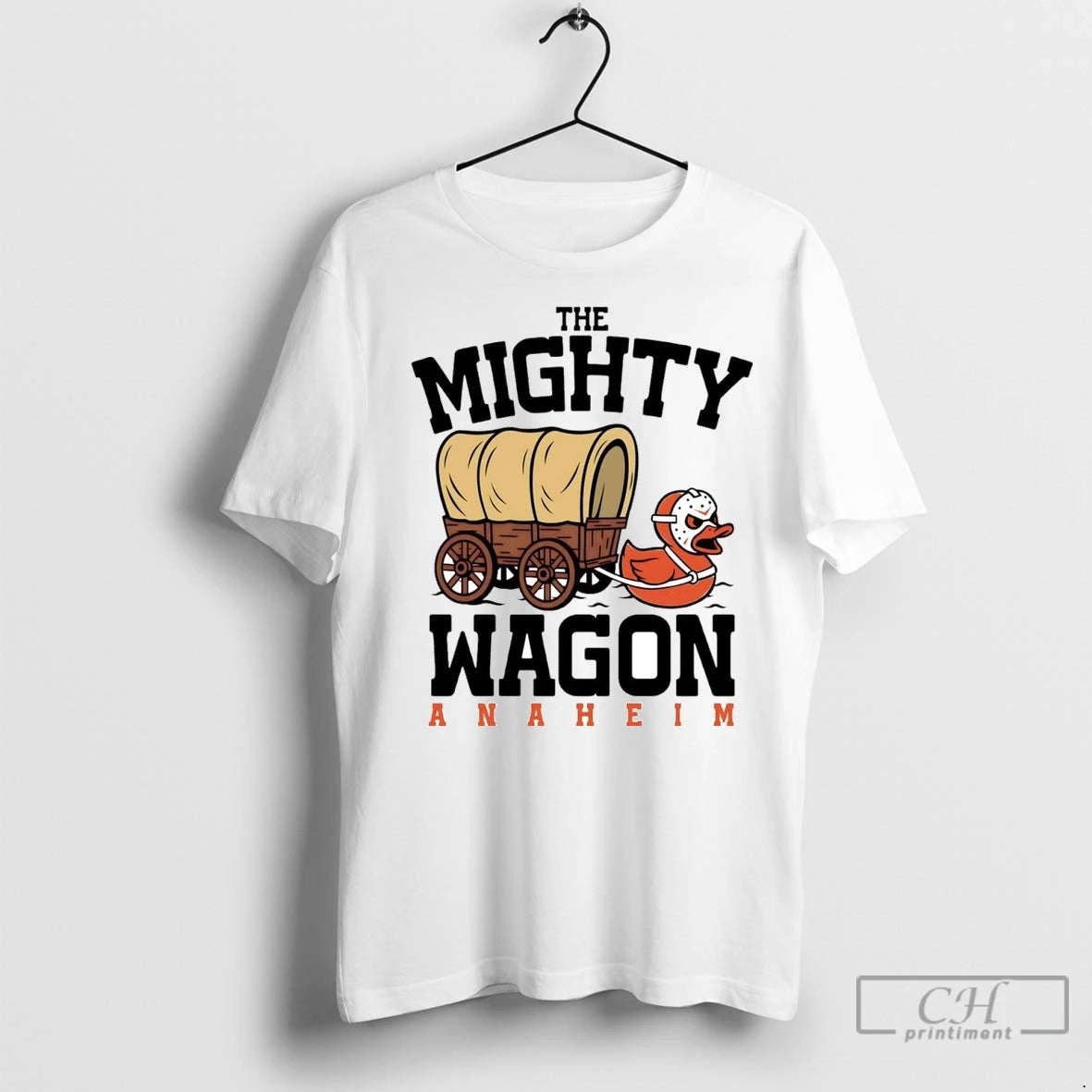 Premium Oregon Trail The Mighty Wagon Anaheim Ducks Shirt Hoodie Sweatshirt | PurePodTees.com