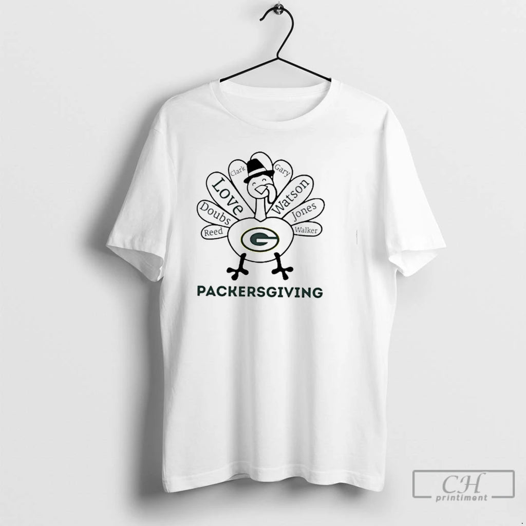 Premium Packersgiving Green Bay Packers X Thanksgiving T Shirts Hoodie Sweatshirt | PurePodTees.com