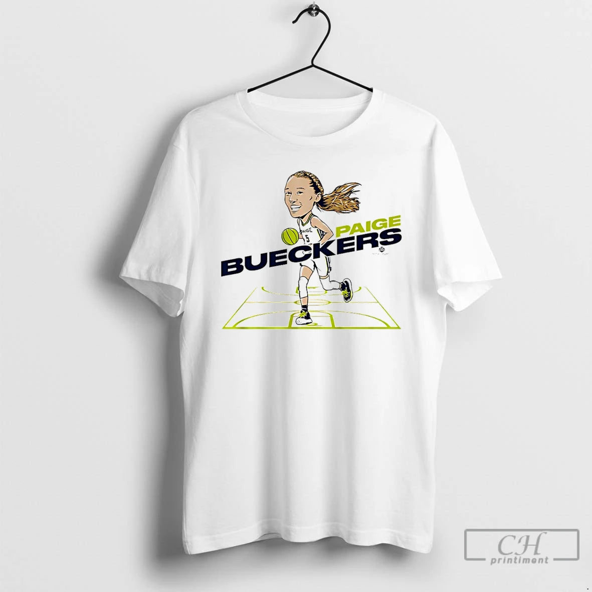 Premium Paige Bueckers Dallas Wings Caricature 2025 T Shirts Hoodie Sweatshirt | PurePodTees.com