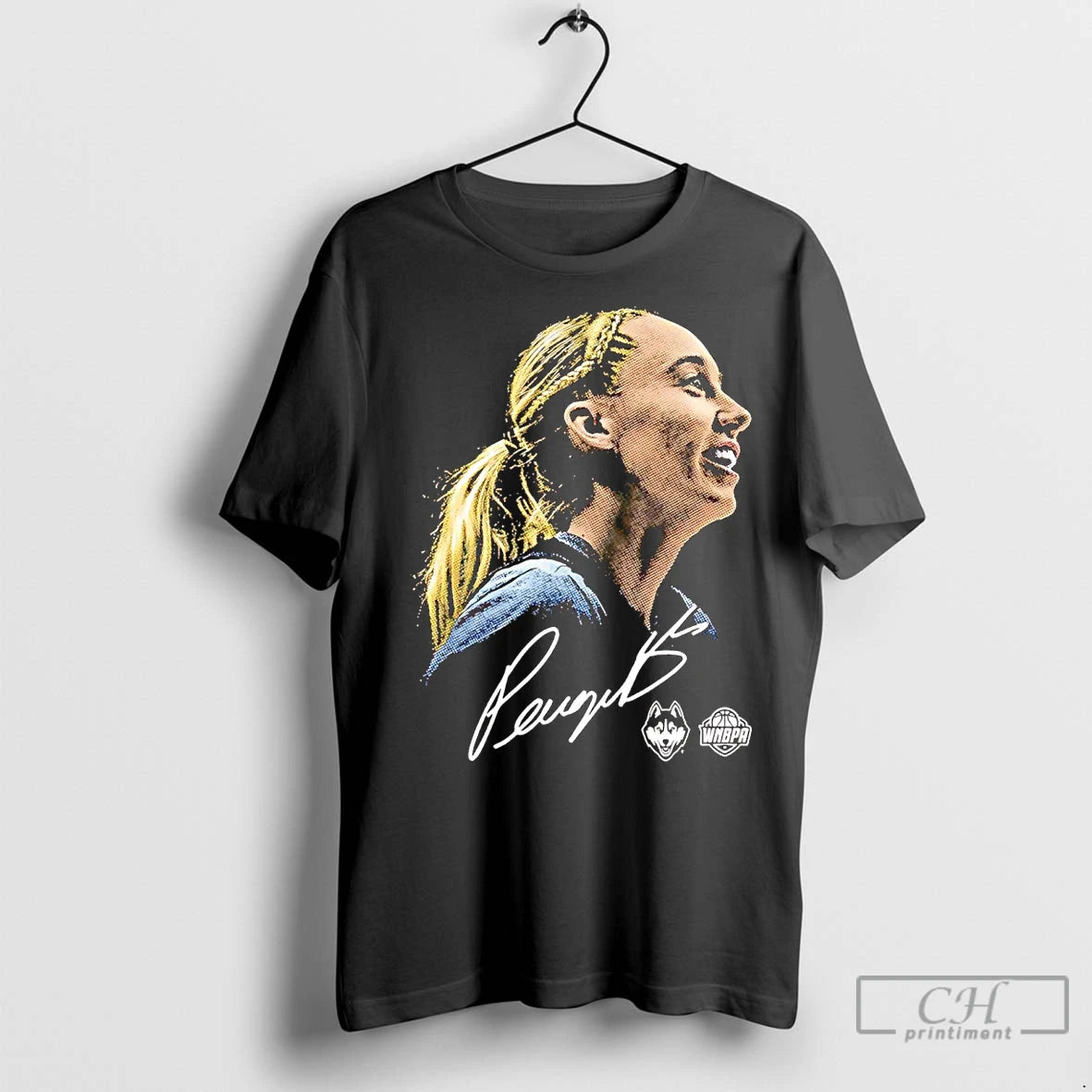 Premium Paige Bueckers Portrait Signature Uconn Huskies Shirt Hoodie Sweatshirt | PurePodTees.com