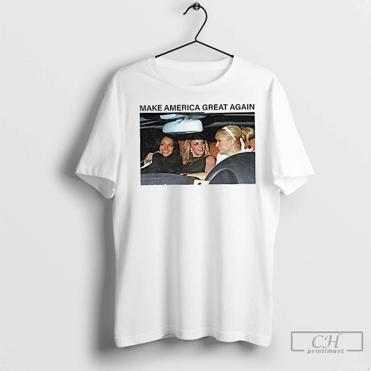 Premium Paris Hilton Lindsay Lohan Britney Spears Make America Great Again Photo Shirt Hoodie Sweatshirt | PurePodTees.com