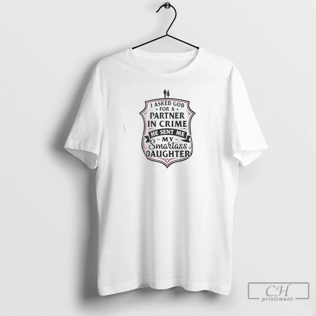 Premium Partner In Crime Daughter Dad Gift Shirt Hoodie Sweatshirt | PurePodTees.com