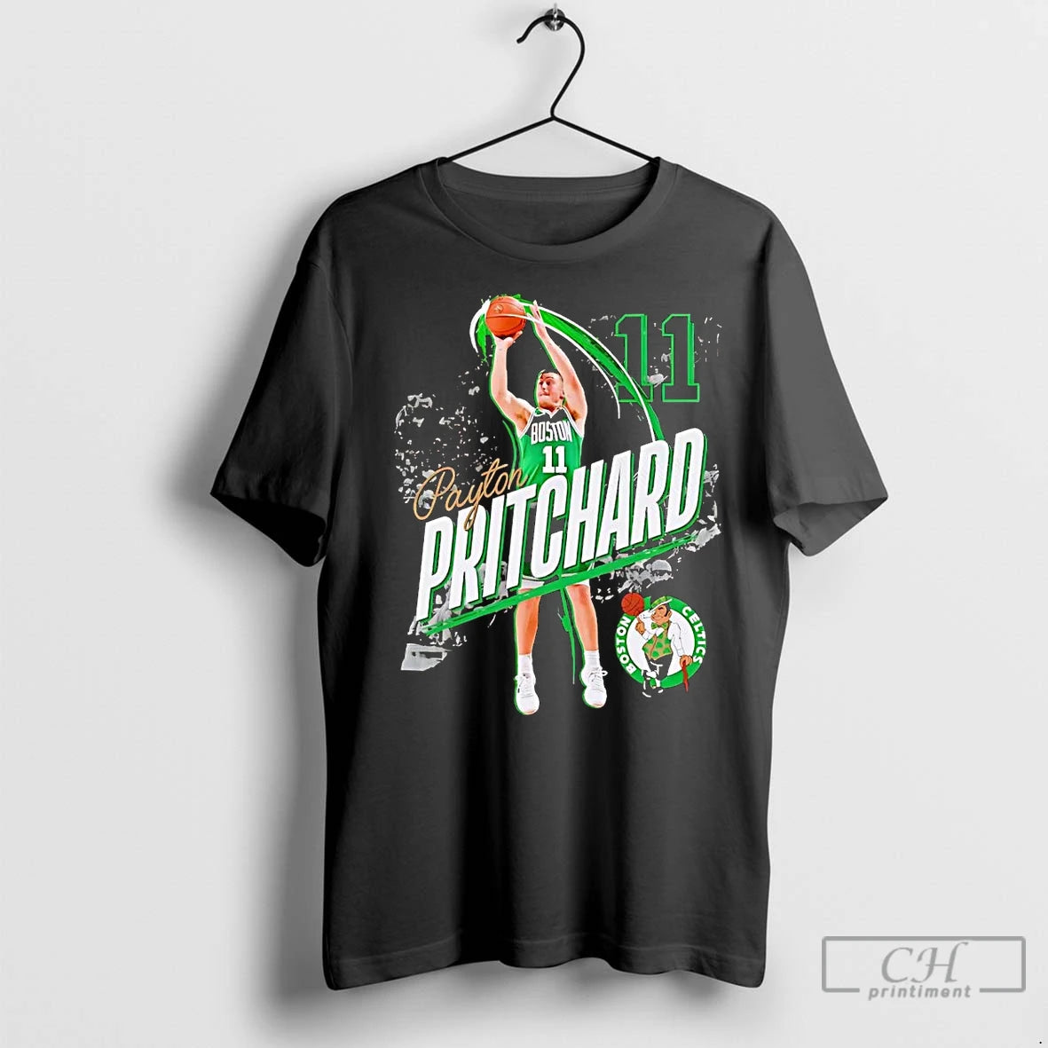 Premium Payton Pritchard Jump Shot Boston Celtics Shirt Hoodie Sweatshirt | PurePodTees.com