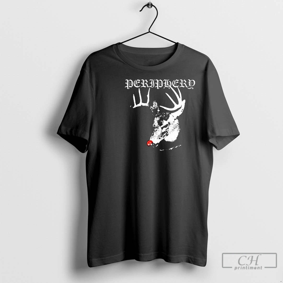 Premium Periphery Reindeer Circle Black Shirt Hoodie Sweatshirt | PurePodTees.com