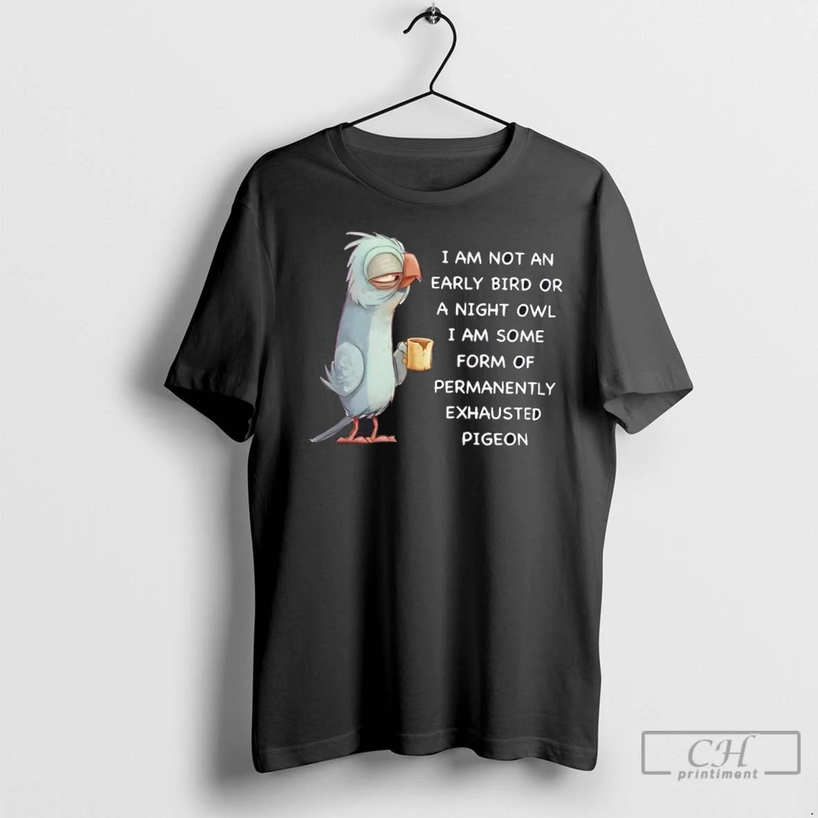 Premium Permanently Exhausted Pigeon Shirt Hoodie Sweatshirt | PurePodTees.com