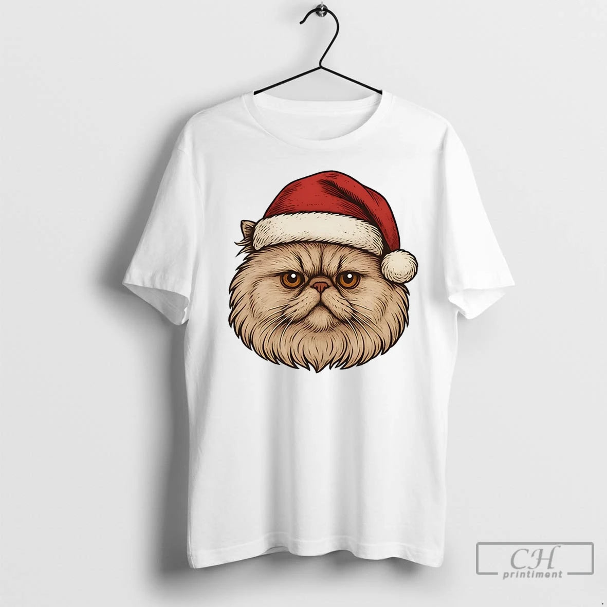 Premium Persian Cat Face Christmas Shirt Hoodie Sweatshirt | PurePodTees.com