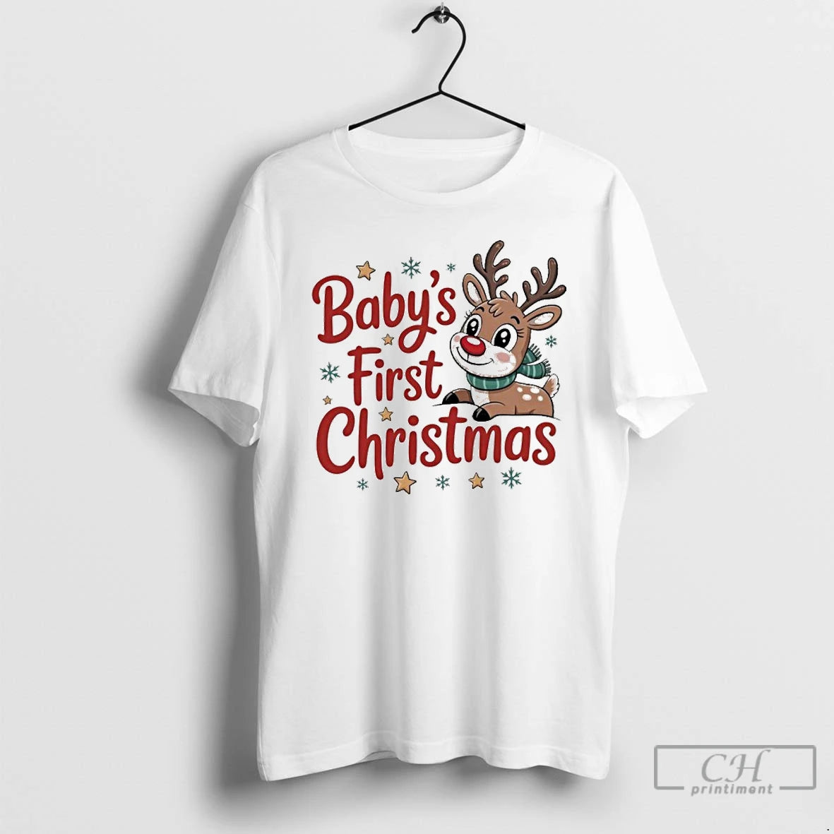 Premium Personalized First Christmas Custom Name Text T Shirts Hoodie Sweatshirt | PurePodTees.com