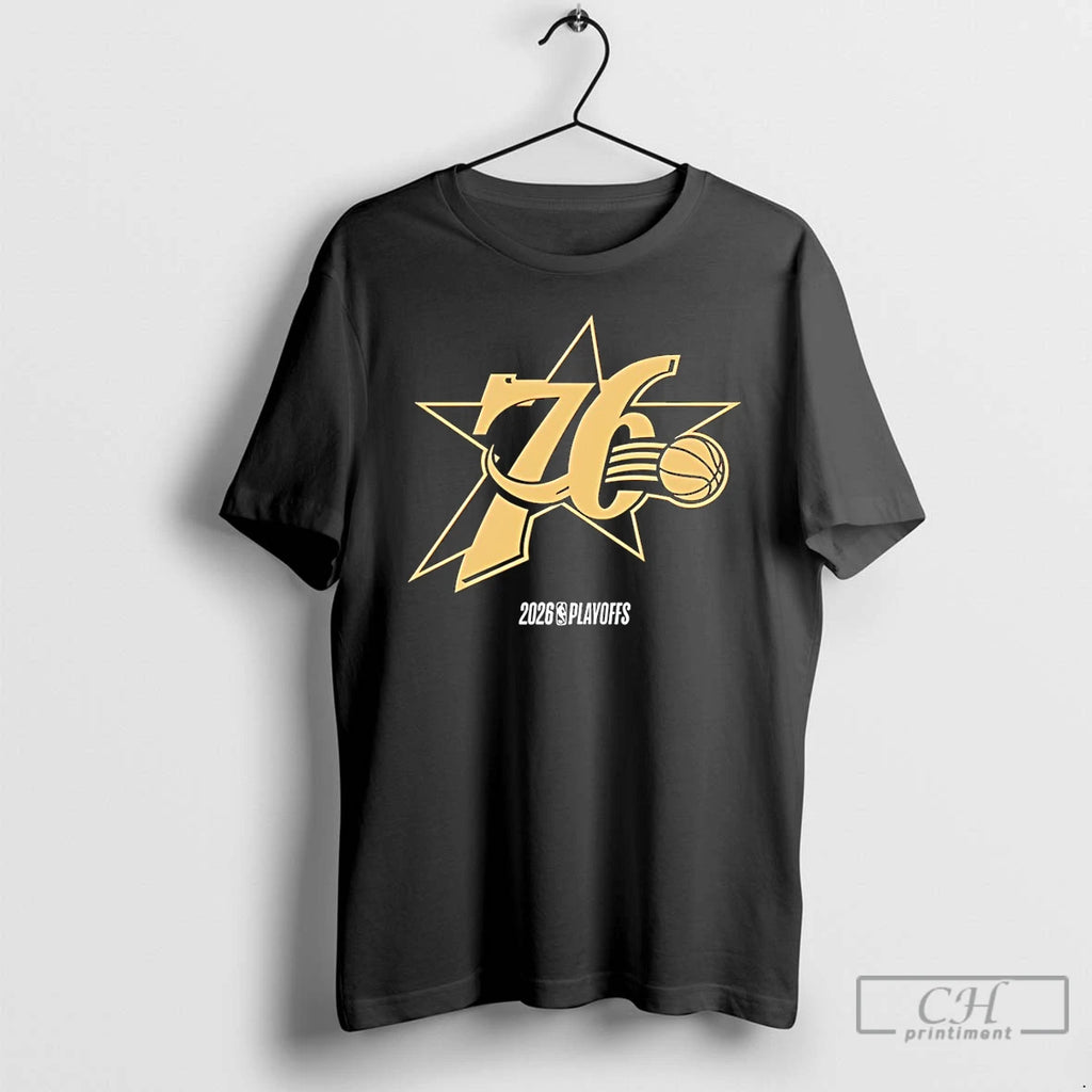 Premium Philadelphia 76ers Gold Nba Basketball 2026 Playoffs