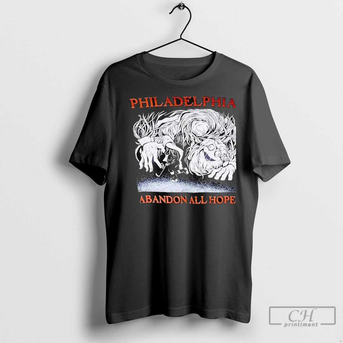 Premium Philadelphia Flyers Abandon All Hope Shirt Hoodie Sweatshirt | PurePodTees.com