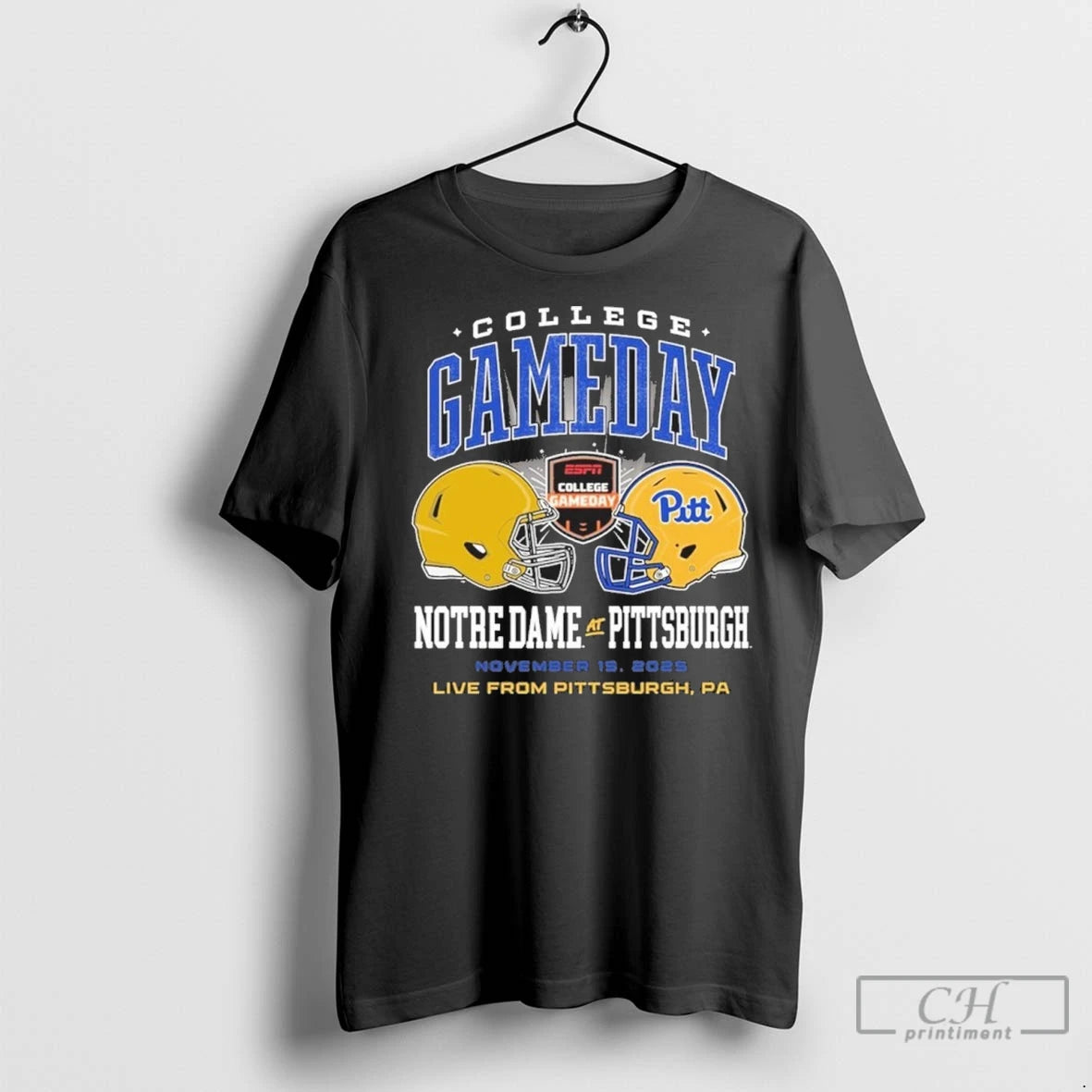 Premium Pitt Panthers College Gameday Vs Notre Dame Helmet 2025 Shirt Hoodie Sweatshirt | PurePodTees.com