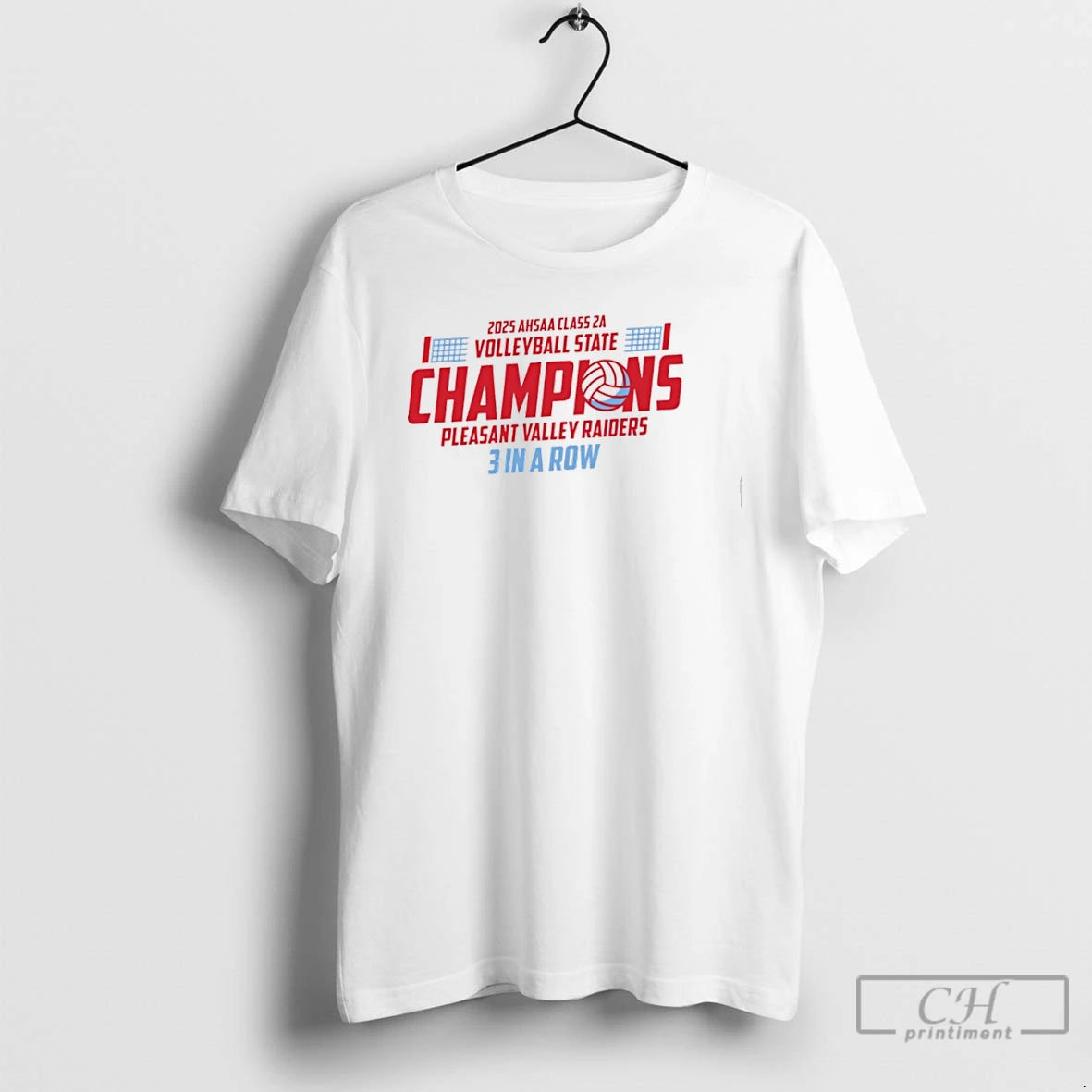 Premium Pleasant Valley Raiders 2025 Ahsaa Volleyball 2a State Champions T Shirts Hoodie Sweatshirt | PurePodTees.com