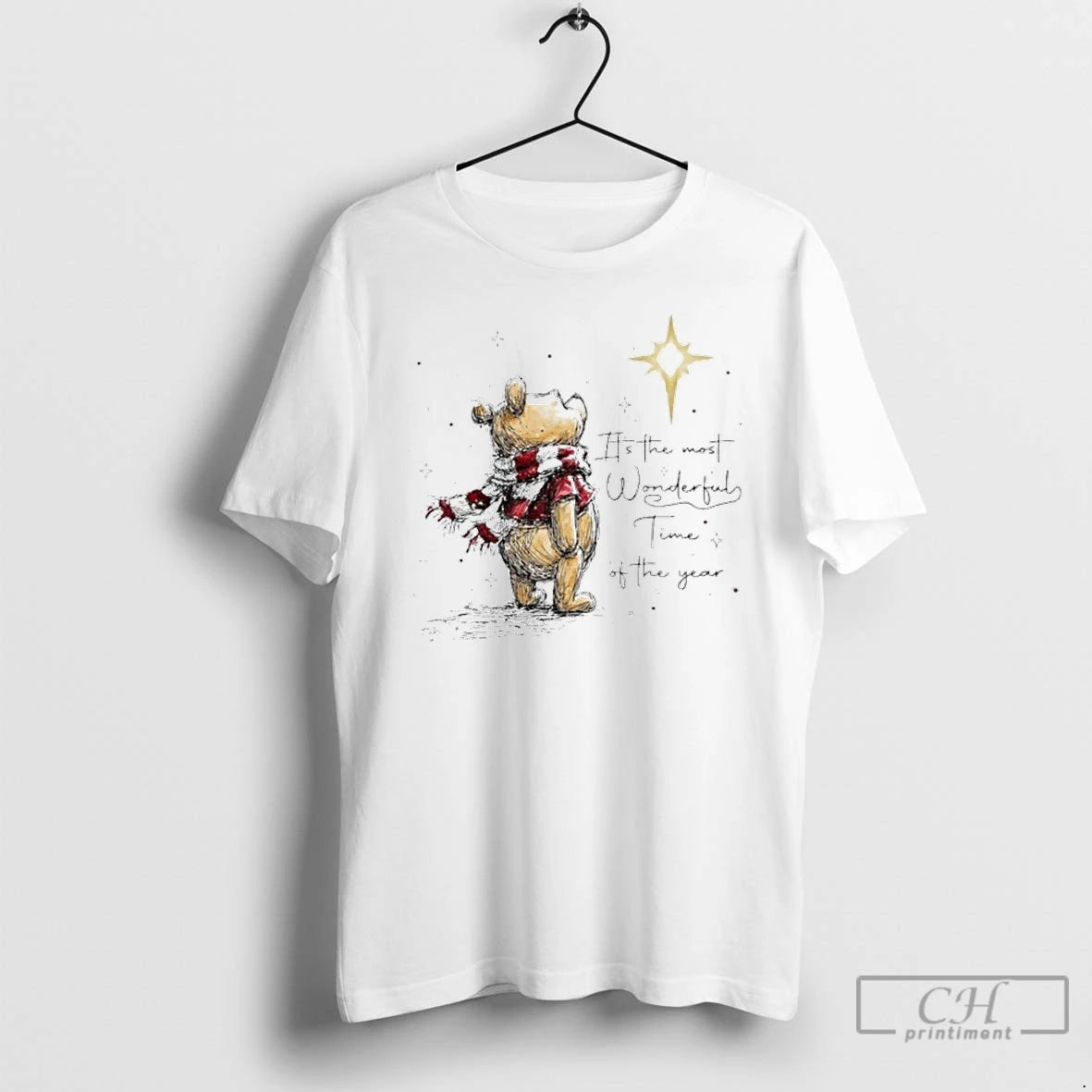 Premium Pooh Its The Most Wonderful Time Of The Year T Shirts Hoodie Sweatshirt | PurePodTees.com