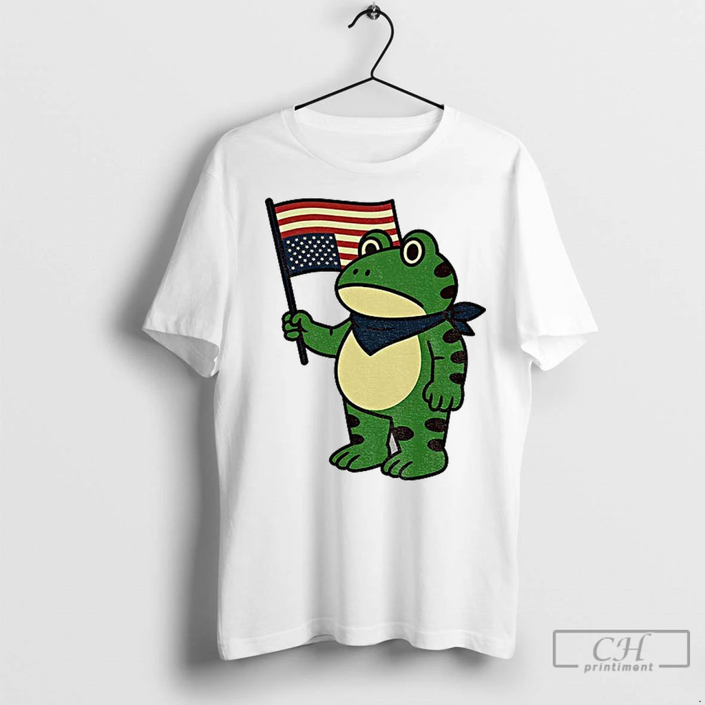 Premium Portland Frog American Flag Freedom Anti Ice Shirt Hoodie Sweatshirt | PurePodTees.com