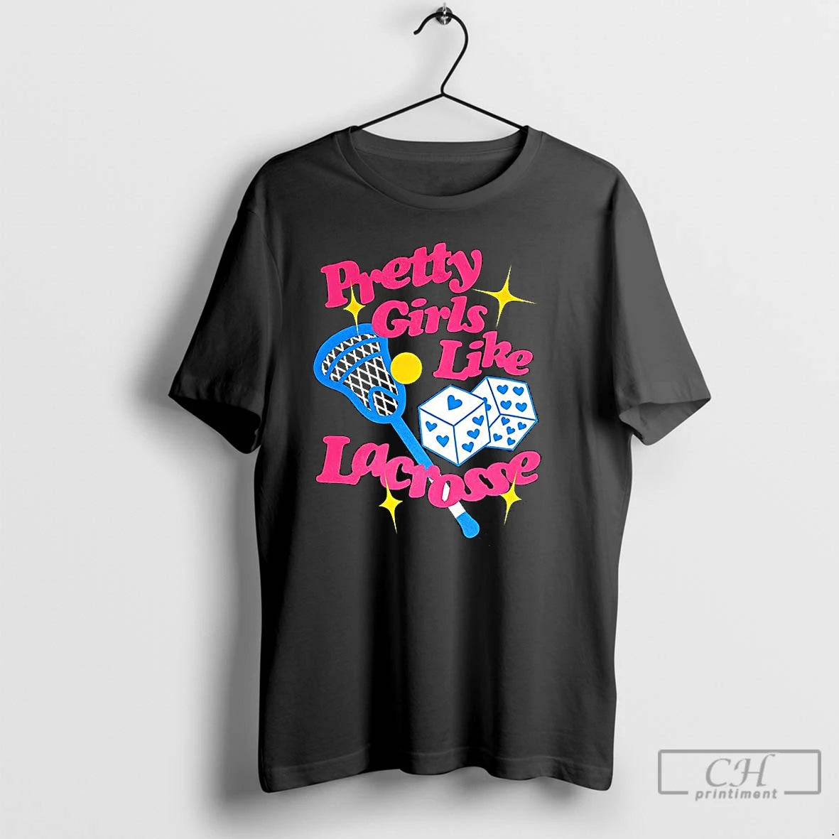 Premium Pretty Girls Like Field Lacrosse Bat Ball And Dice Shirt Hoodie Sweatshirt | PurePodTees.com