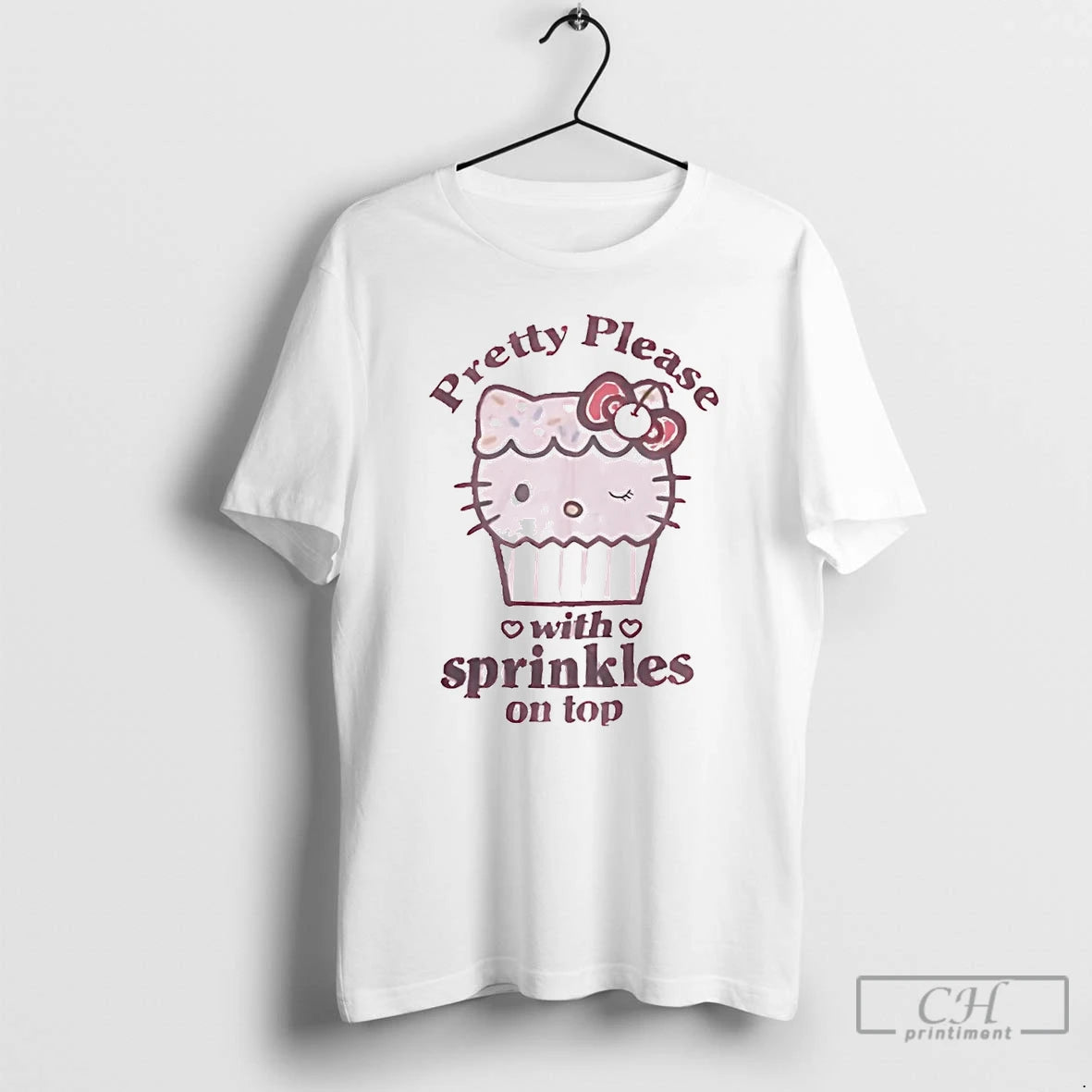 Premium Pretty Please With Sprinkles On Top T Shirts Hoodie Sweatshirt | PurePodTees.com