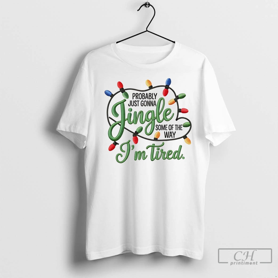 Premium Probably Just Gonna Jingle Some Of The Way Im Tired Christmas Shirt Hoodie Sweatshirt | PurePodTees.com