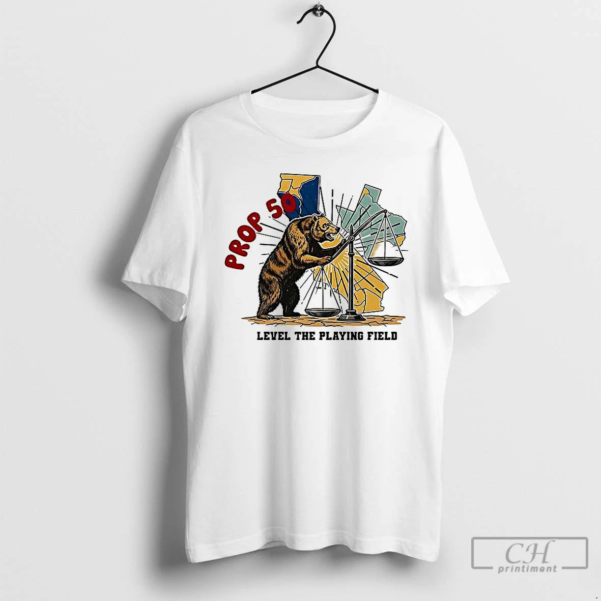 Premium Prop 50 Democracy Level The Playing Field T Shirts Hoodie Sweatshirt | PurePodTees.com