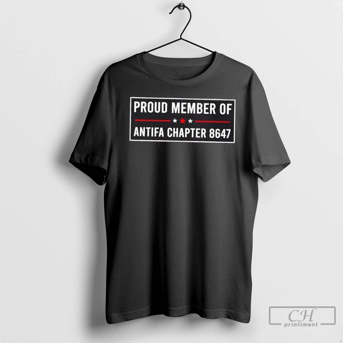 Premium Proud Member Of Antifa Chapter 8647 Stars Shirt Hoodie Sweatshirt | PurePodTees.com
