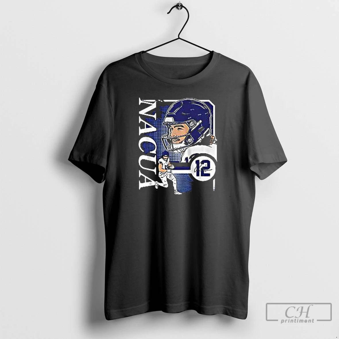 Premium Puka Nacua Collage Frame Number 12 Football T Shirts Hoodie Sweatshirt | PurePodTees.com