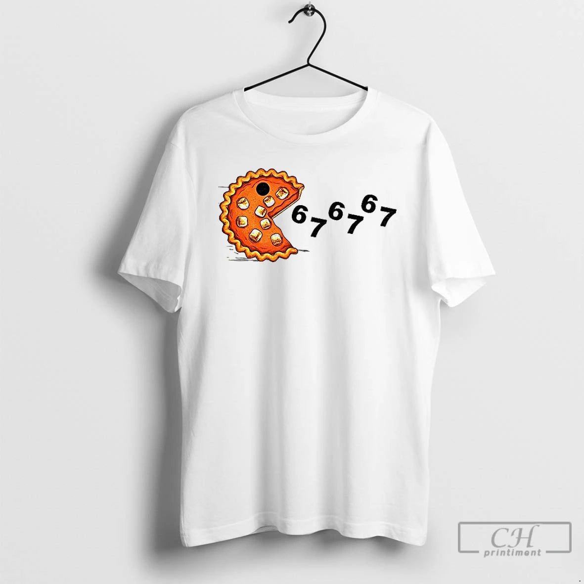Premium Pumpkin Pie Cake Pacman Eating 67 67 Meme Happy Fall T Shirts Hoodie Sweatshirt | PurePodTees.com