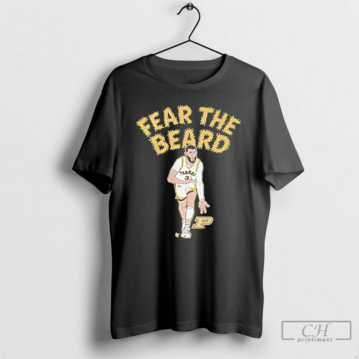 Premium Purdue Basketball Braden Smith Fear The Beard Shirt Hoodie Sweatshirt | PurePodTees.com