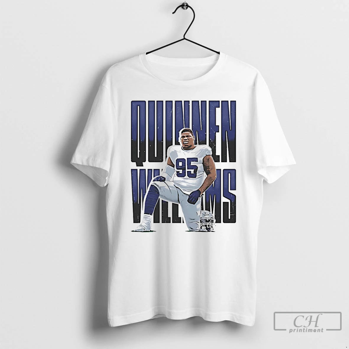 Premium Quinnen Williams Dallas Cowboys Name Retro T Shirts Hoodie Sweatshirt | PurePodTees.com