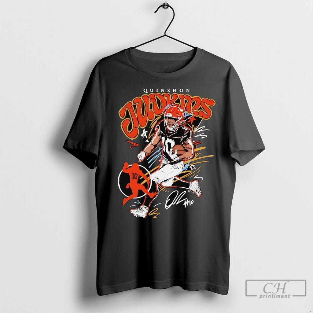 Premium Quinshon Judkins Running Signature Cleveland Browns Shirt Hoodie Sweatshirt | PurePodTees.com