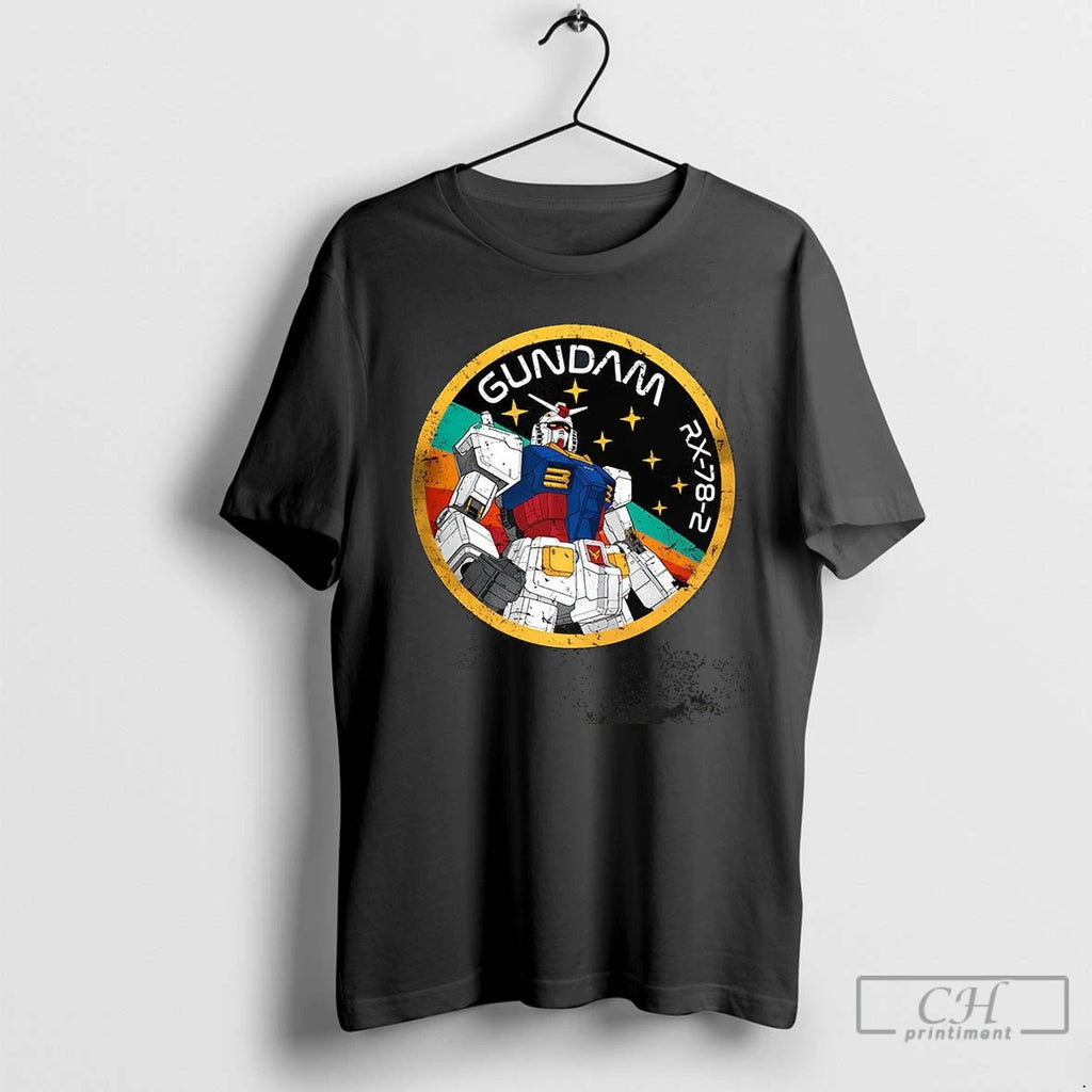 Premium Rx 78 2 Patch Gundam Anime Rainbow Shirt Hoodie Sweatshirt | PurePodTees.com