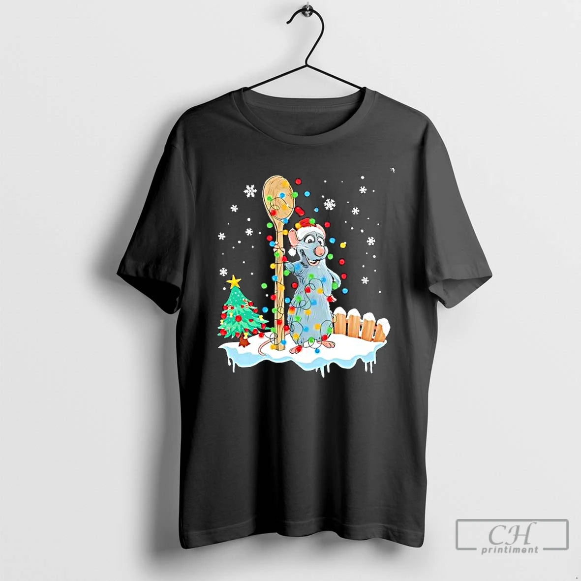 Premium Ratatouille Remy Santa Christmas Shirt Hoodie Sweatshirt | PurePodTees.com