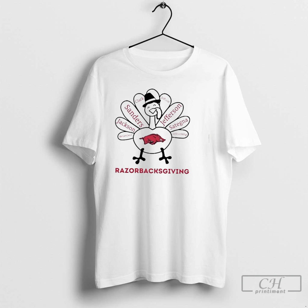 Premium Razorbacksgiving Arkansas Razorbacks X Thanksgiving T Shirts Hoodie Sweatshirt | PurePodTees.com
