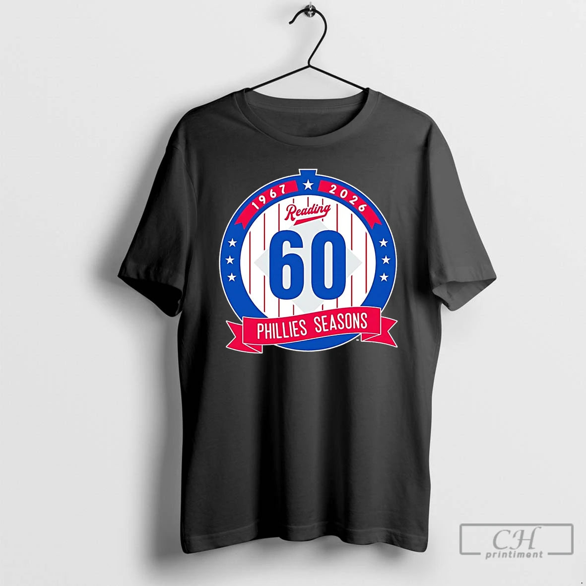 Premium Reading Fightin Phils 60th Anniversary 1967 2026 T Shirts Hoodie Sweatshirt | PurePodTees.com