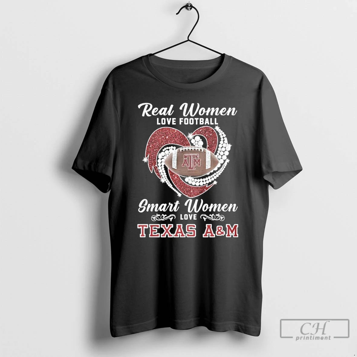 Premium Real Women Love Football Smart Women Love Texas Am Aggies Shirt Hoodie Sweatshirt | PurePodTees.com