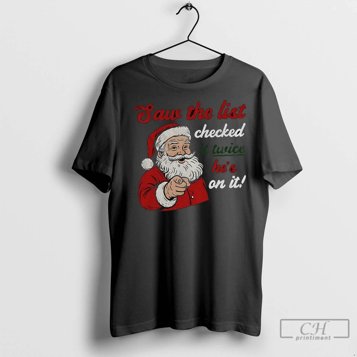 Premium Release The Epstein Files Santa Saw The List Checked It Twice Hes On It Shirt Hoodie Sweatshirt | PurePodTees.com