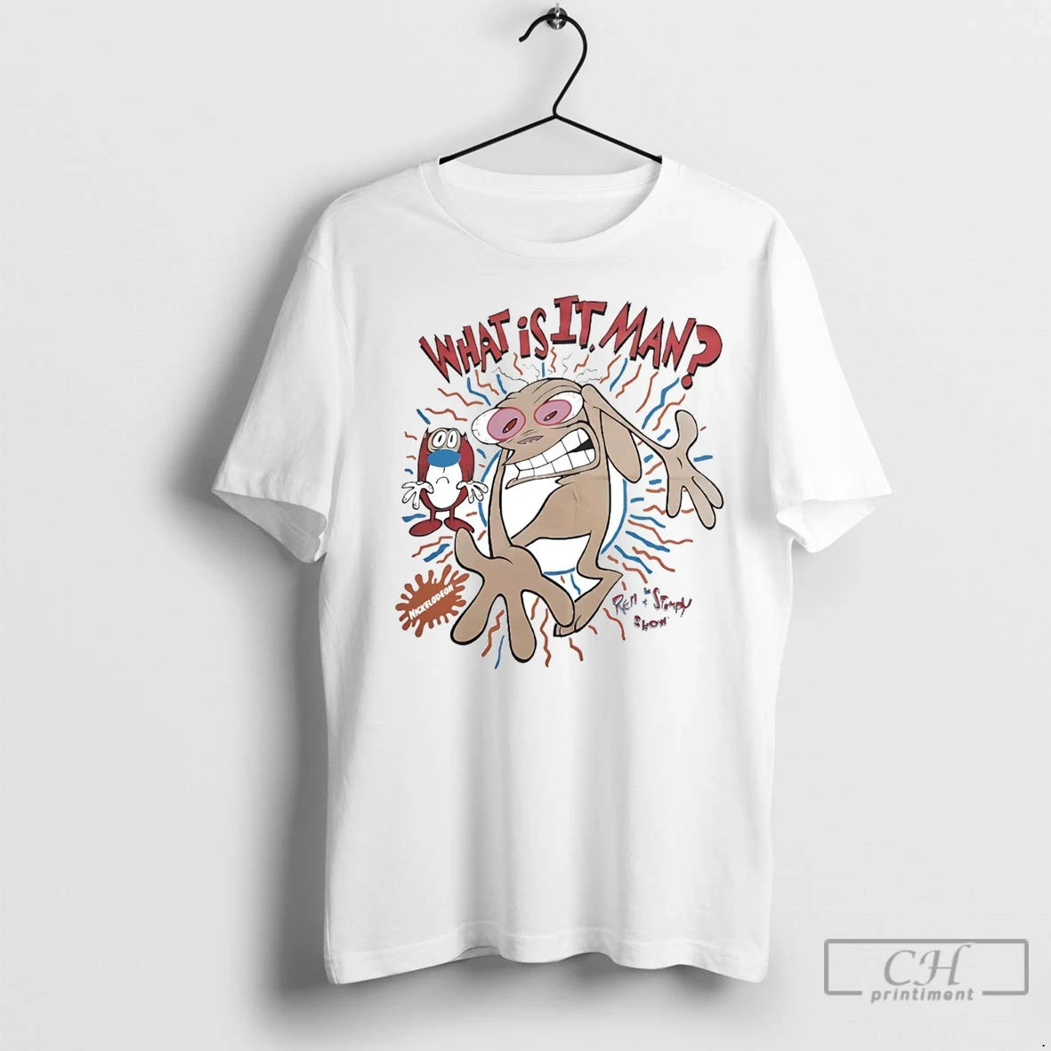 Premium Ren And Stimpy Show What Is It Man Shirt Hoodie Sweatshirt | PurePodTees.com