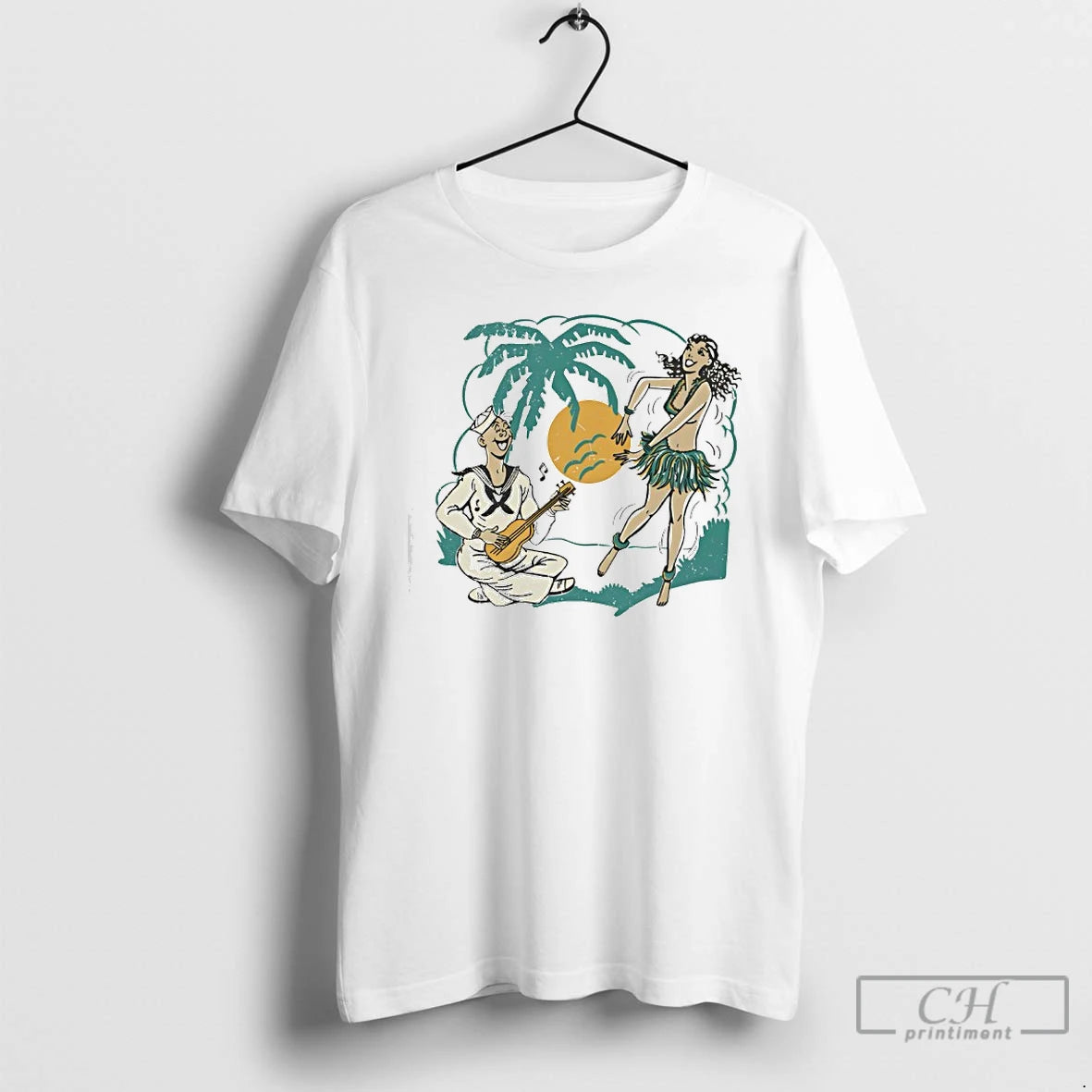 Premium Retro Hawaii Graphic T Shirts Hoodie Sweatshirt | PurePodTees.com