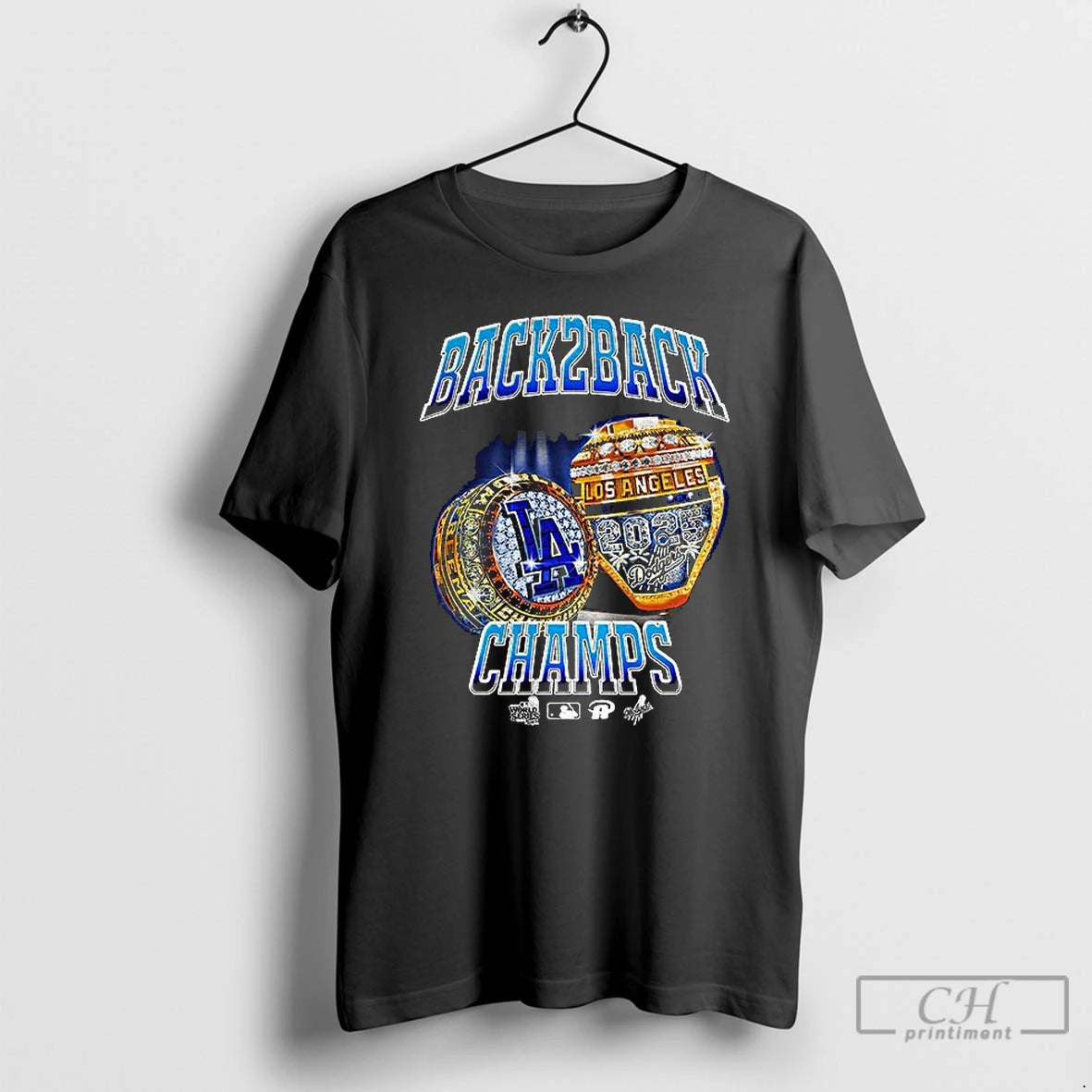 Premium Ring Back 2 Back Los Angeles Dodgers World Series Champs Mlb 2025 T Shirts Hoodie Sweatshirt | PurePodTees.com