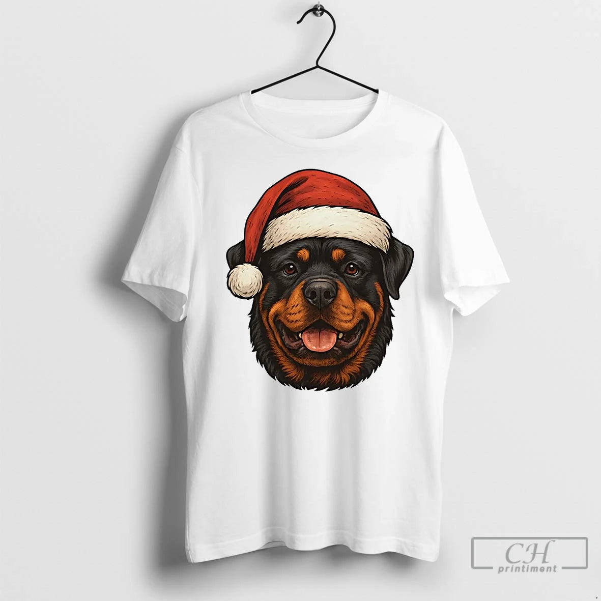 Premium Rottweiler Face Christmas Shirt Hoodie Sweatshirt | PurePodTees.com