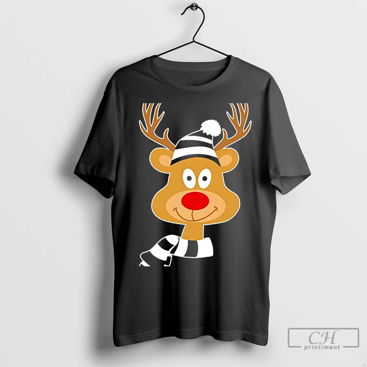 Premium Rudolph The Red Nose Newcastle Fan Christmas Shirt Hoodie Sweatshirt | PurePodTees.com