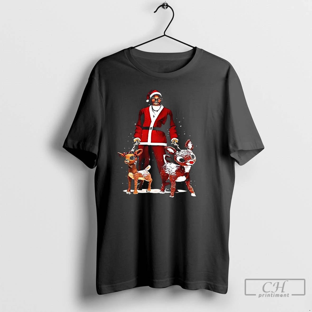 Premium Rudolph The Red Nosed Reindeer 2025 Christmas Hat T Shirts Hoodie Sweatshirt | PurePodTees.com