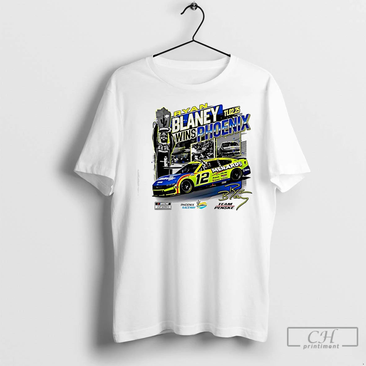 Premium Ryan Blaney Checkered Flag Sports 2025 Nascar Cup Series Championship Race Winner Shirt Hoodie Sweatshirt