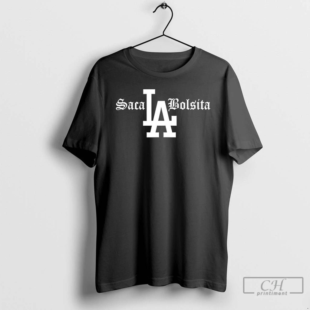 Premium Saca Los Angeles Dodgers Bolsita T Shirts Hoodie Sweatshirt | PurePodTees.com