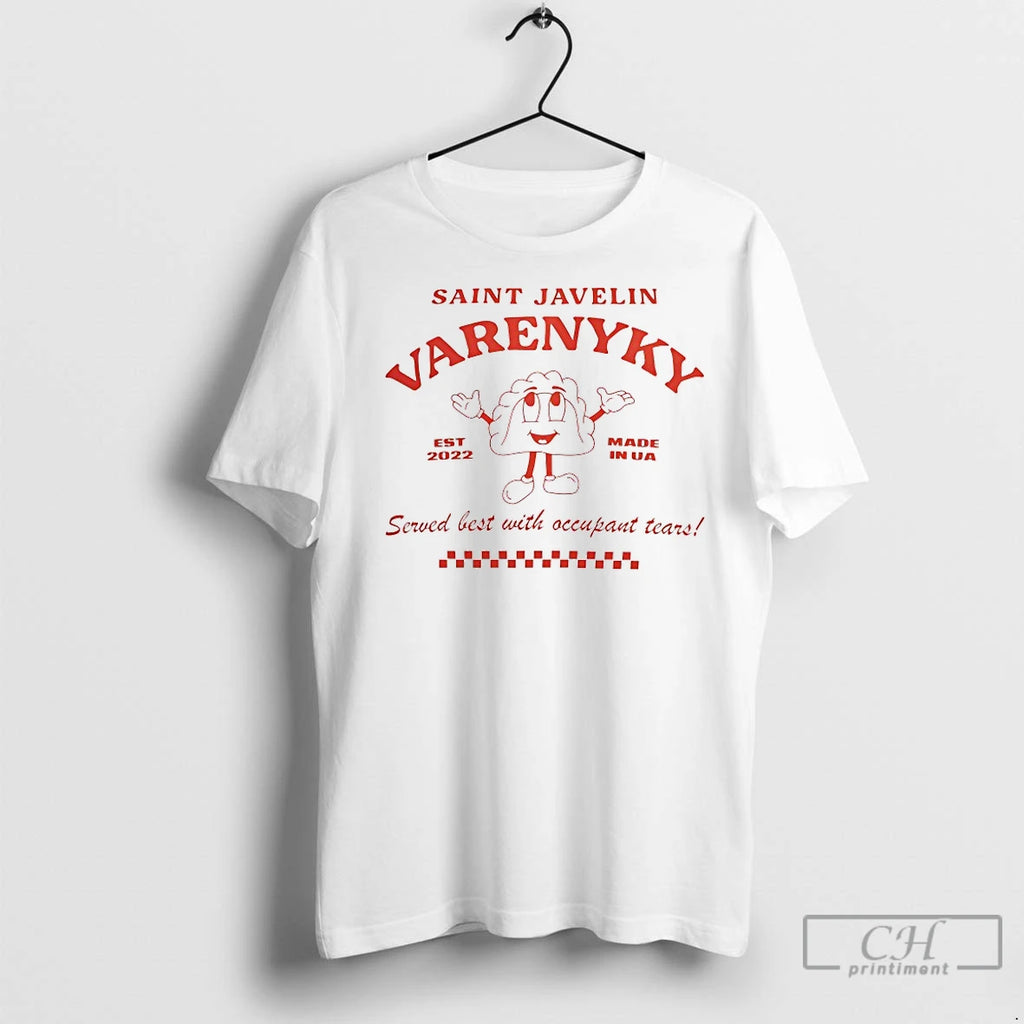 Premium Saint Javelin Varenyky Served Best With Occupant Tears Shirt Hoodie Sweatshirt | PurePodTees.com