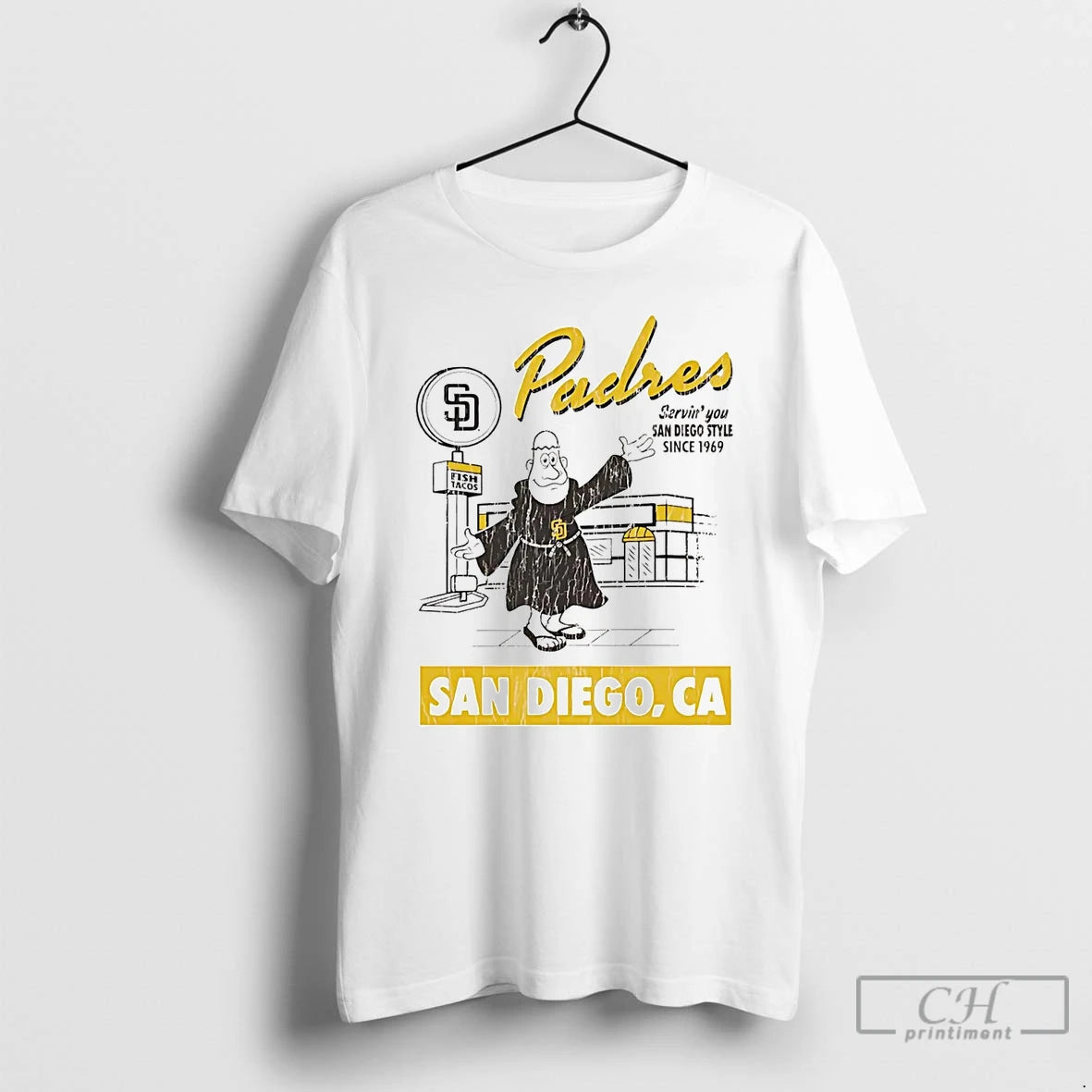 Premium San Diego Padres Serving You San Diego Style Since 1969 T Shirts Hoodie Sweatshirt | PurePodTees.com