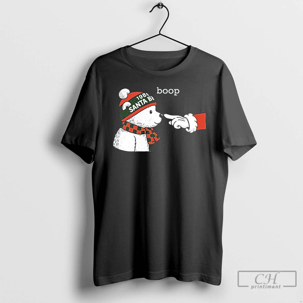 Premium Santa Bear Boop Minnesota Christmas T Shirts Hoodie Sweatshirt | PurePodTees.com